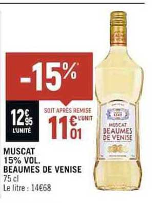 muscat 15% vol beaumes de venise