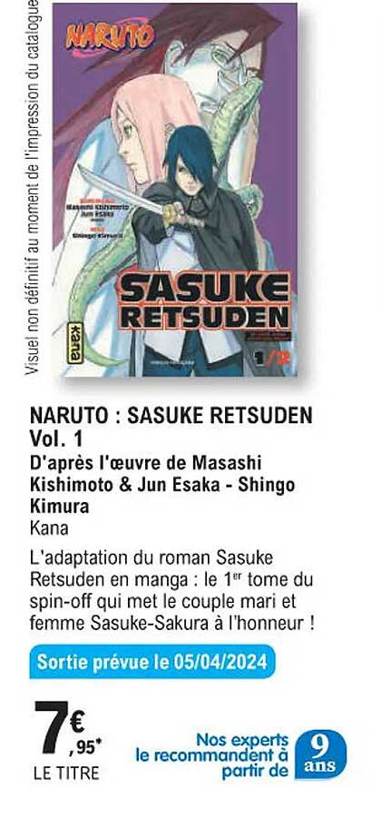 naruto : sasuke retsuden vol. 1
