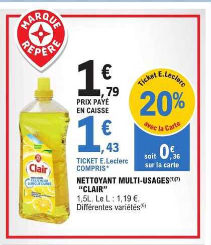 nettoyant multi-usages "clair"