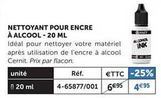 Nettoyant Pour Encre à Alcool - 20 Ml