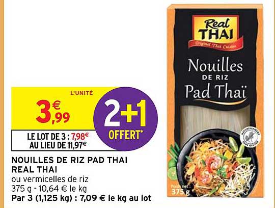 nouilles de riz pad thai real thai