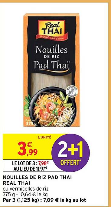 nouilles de riz pad thai real thai