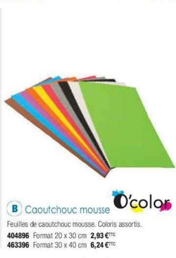 O'color Caoutchouc Mousse