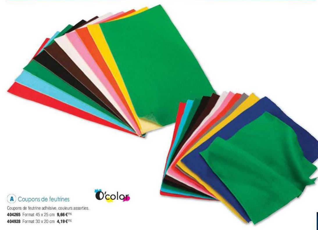 o'color coupons de feutrines