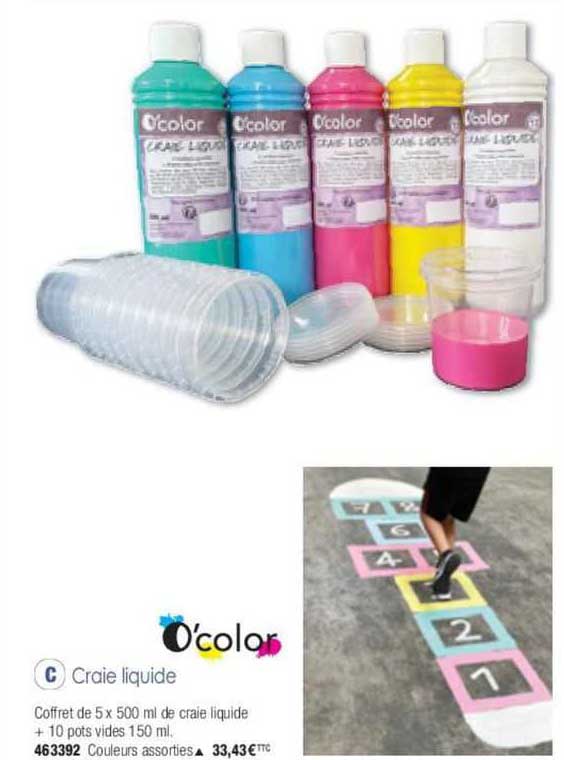 o'color craie liquide