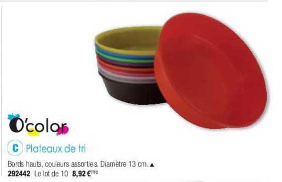 o'color plateaux de tri