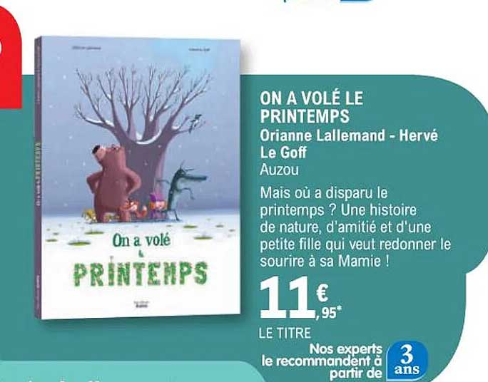on a volé le printemps orianne lallemand - hervé le goff