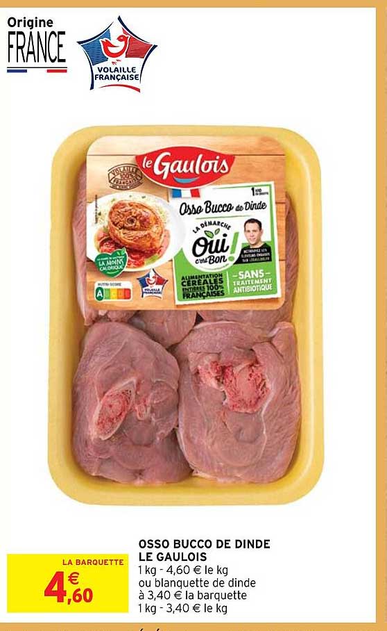 osso bucco de dinde le gaulois
