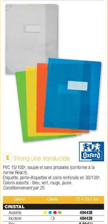 oxford strong line translucide