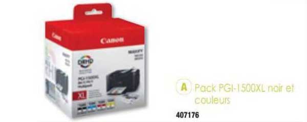 Pack Pgi-i500xl Noir Et Couleurs Canon