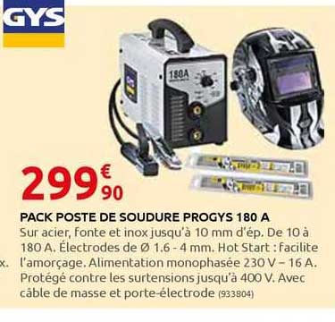 pack poste de soudure progys 180 a