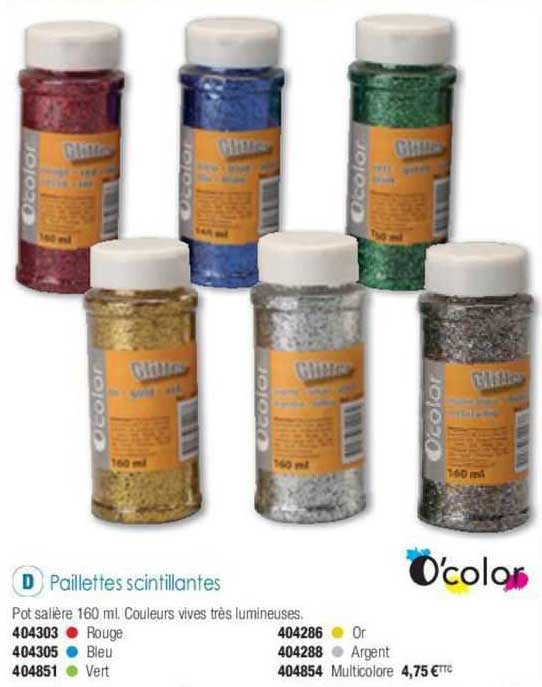 paillettes scintillantes o'color