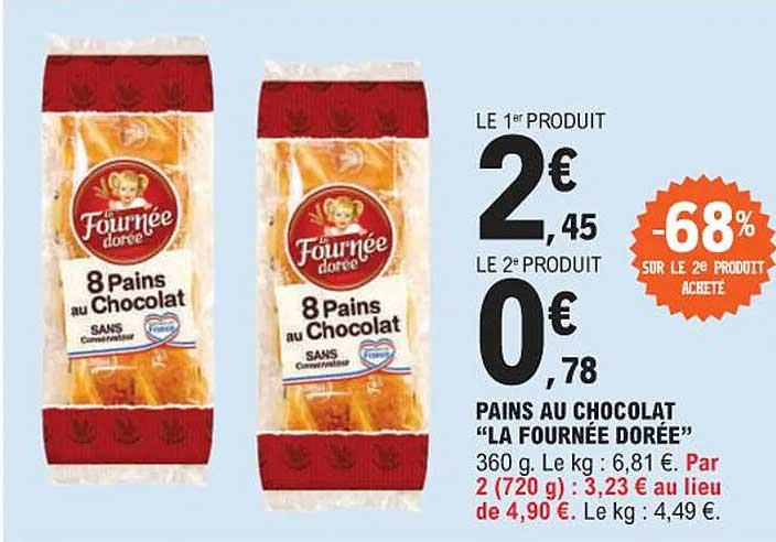 pains au chocolat "la fournée dorée"