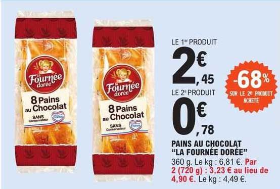 pains au chocolat "la fournée dorée"