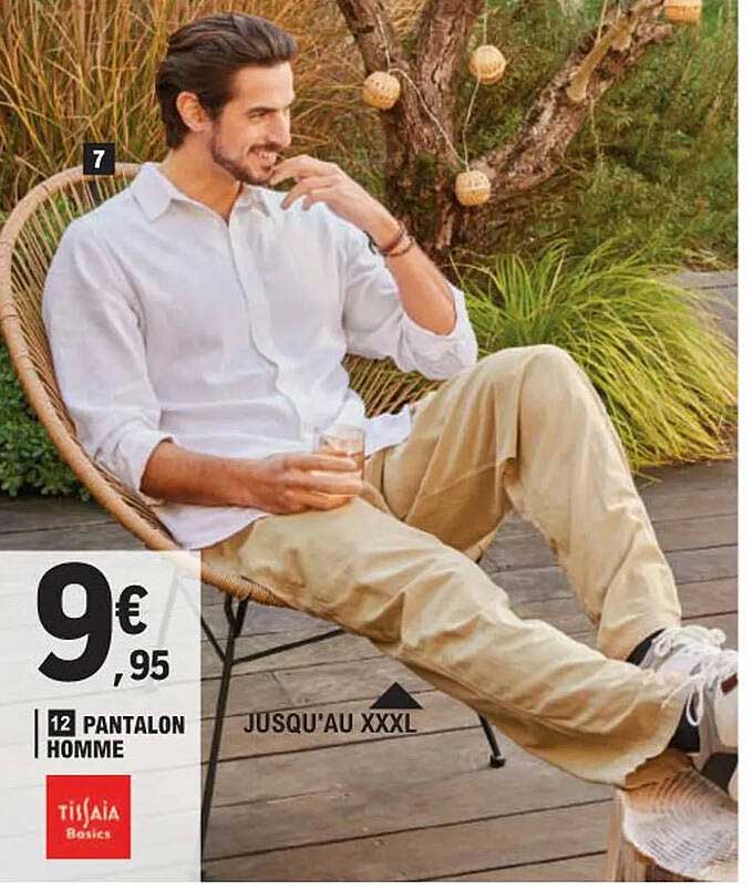 Pantalon Homme Tissaia Basics