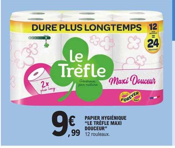 Papier Hygiénique "le Trèfle Maxi Douceur"