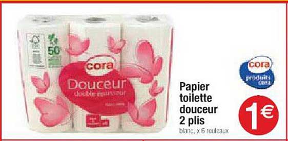papier toilette douceur 2 plis