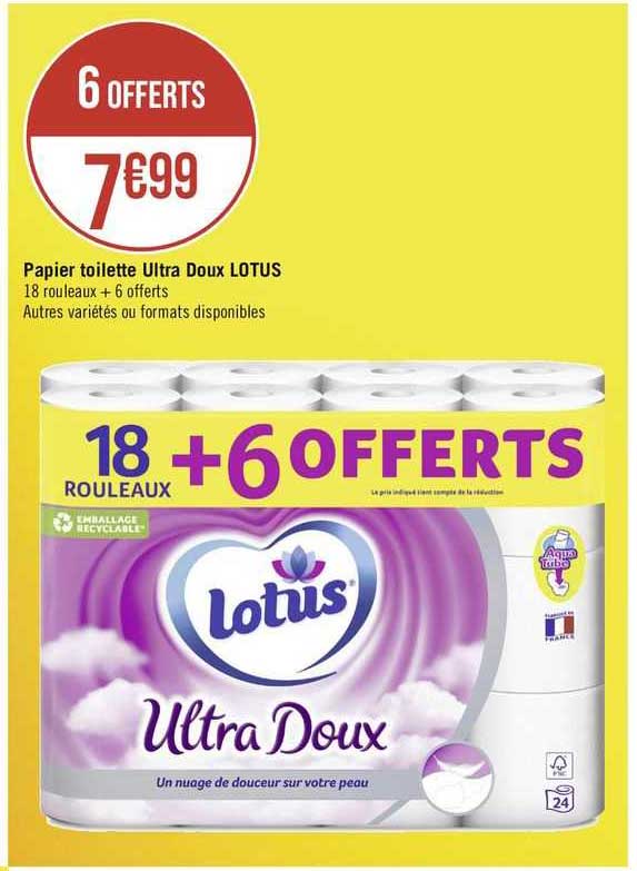 Papier Toilette Ultra Doux Lotus