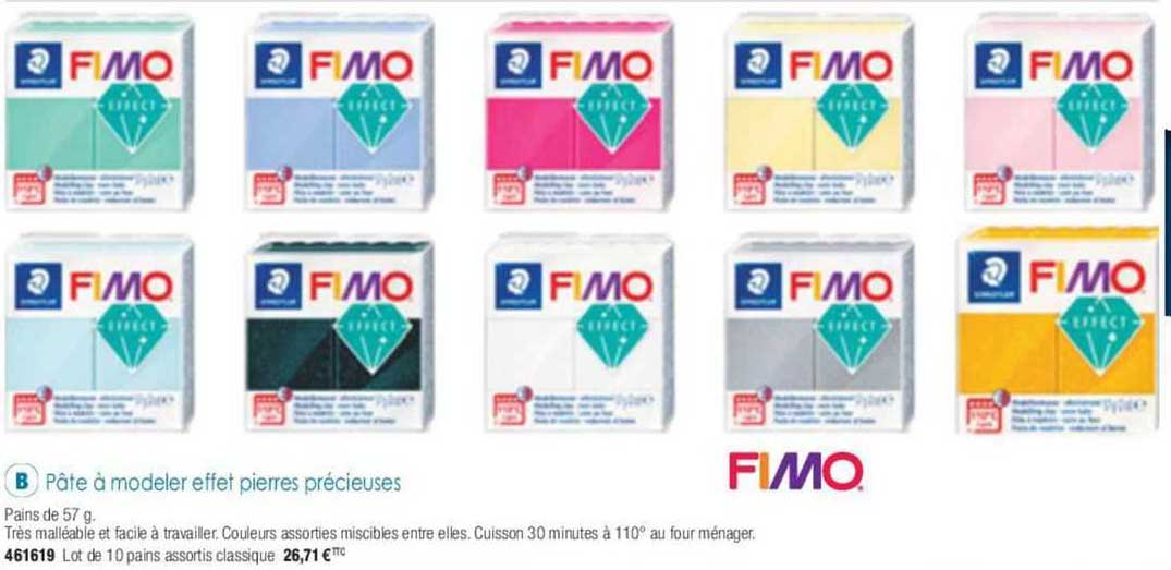 pâte à modeler effet pierres précieuses fimo
