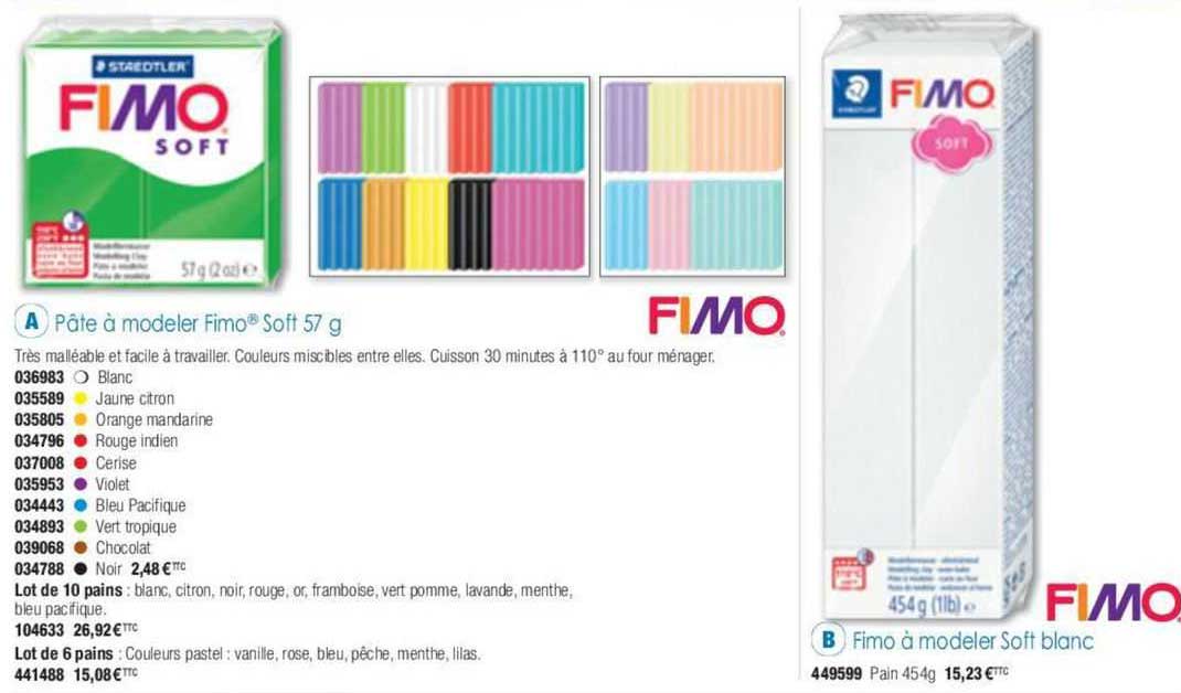 pâte à modeler fimo soft 57 g