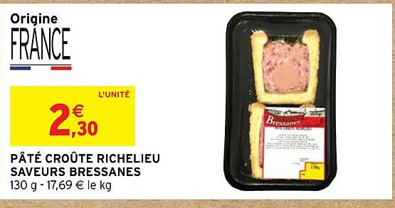Pâté Croûte Richelieu Saveurs Bressanes
