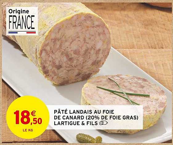 Pâté Landais Au Foie De Canard (20% De Foie Gras) Lartigue & Fils