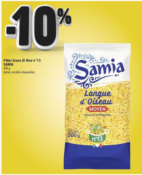 Pâtes Grana Di Riso N°13 Samia