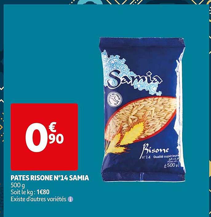 pâtes risone n° 14 samia