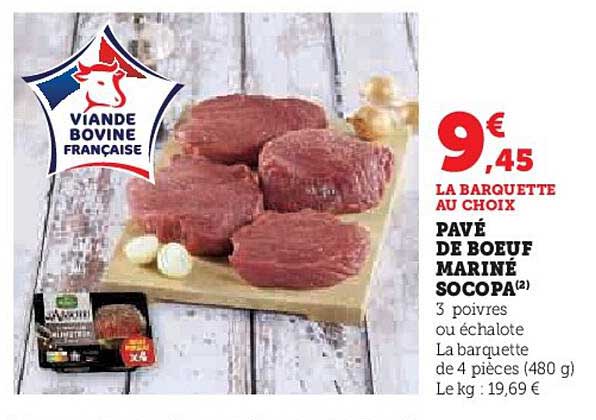 Pavé De Bœuf Mariné Socopa
