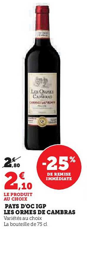 pays d'oc igp les ormes de cambras