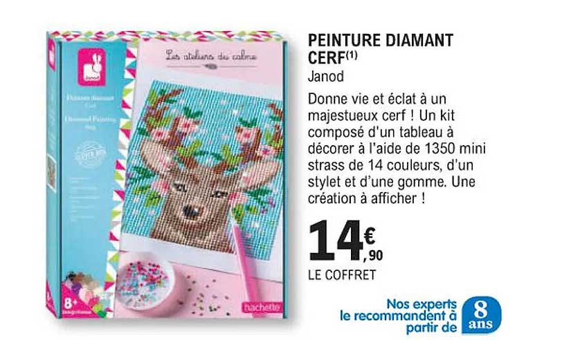 peinture diamant cerf - janod