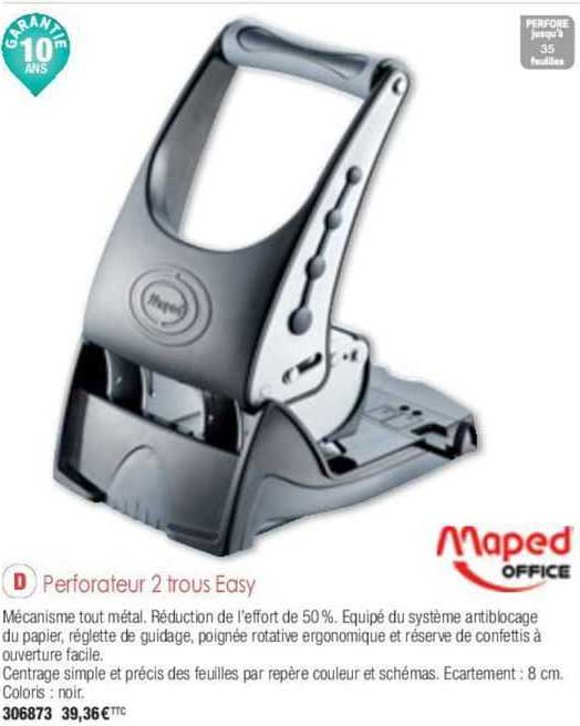 perforateur 2 trous easy maped