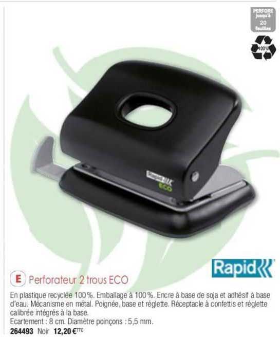 perforateur 2 trous eco rapid