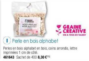 perle en bois alphabet graine créative