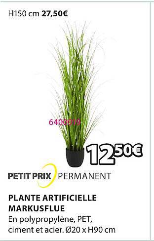Petit Prix Permanent Plante Artificielle Markusflue