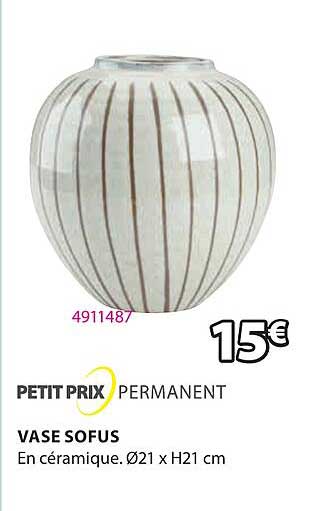 petit prix permanent vase sofus