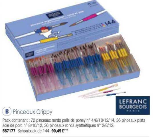pinceaux grippy lefranc bourgeois
