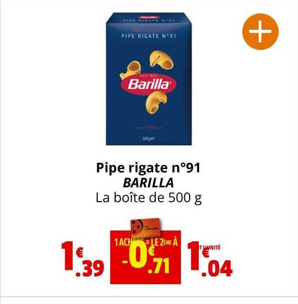 pipe rigate n°91 barilla