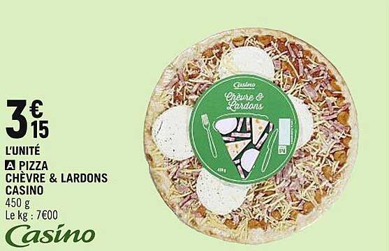 Pizza Chèvre & Lardons Casino