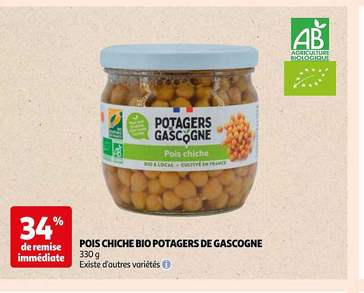 pois chiche bio potagers de  gascogne