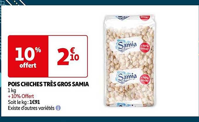 pois chiches très gros samia