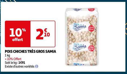 pois chiches très gros samia