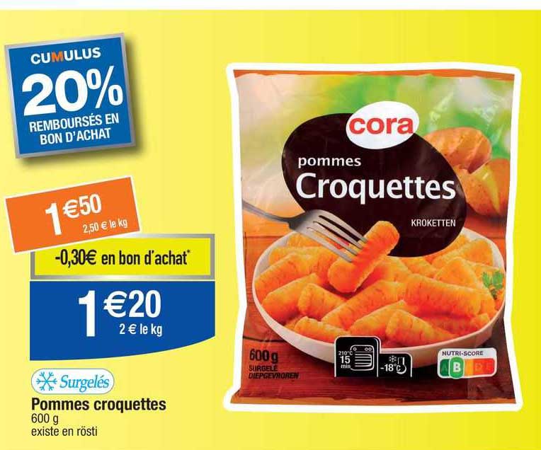 Pommes Croquettes Cora