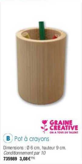 pot à crayons graine creative