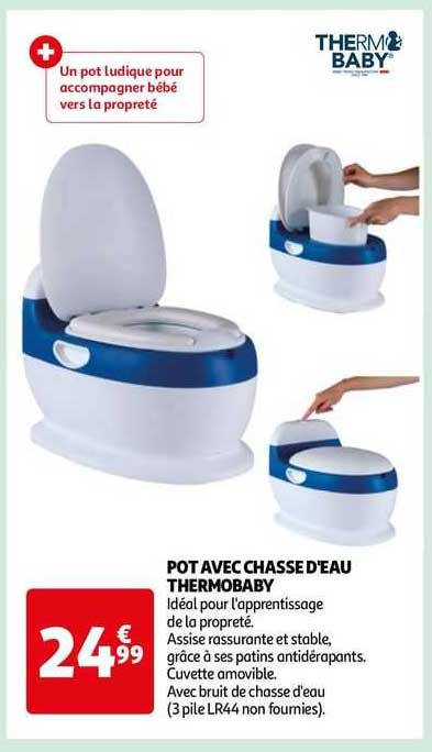 pot avec chasse d'eau thermobaby