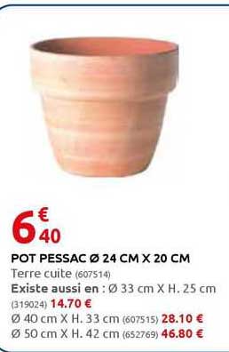 Pot Pessac ø 24 Cm X 20 Cm