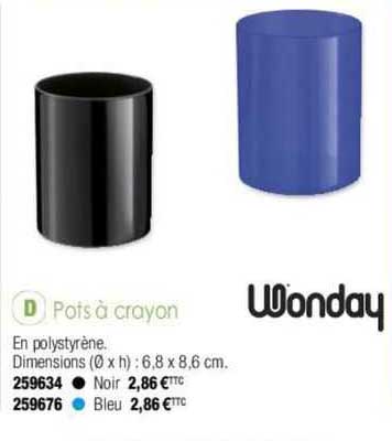 pots à crayon wonday