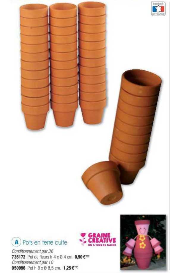 pots en terre cuite graine creative