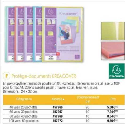 Protège-documents Kreacover Exacompta
