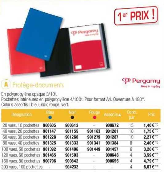 protège-documents pergamy